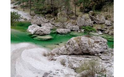 Paesaggio con pozze d'acqua denominate Pozze smeraldine - fotografia di Antonio Cossutta